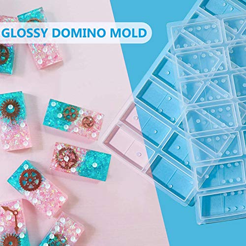 Domino Mold for Resin, Epoxy Dominoes Resin Molds Set, Silicone Domino