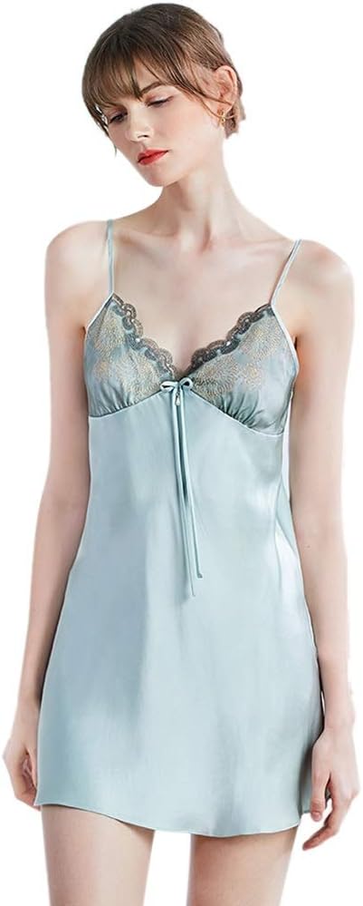 green silk nightdress