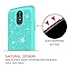 LG Stylo 3 Case,LG Stylo 3 Plus/Stylus 3 Glitter Phone Case,LeYi Hybrid Heavy Duty Protection [PC Silicone Leather + HD Screen Protector] Cute Girls Women Shockproof Case for LG LS777 TP Mint