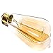 Oak Leaf Edison Bulbs, 40W Incandescent Filament Vintage Antique Style Light Bulb, 2400K Warm White(Amber Glow),Medium Screw Base E26,6 Pack