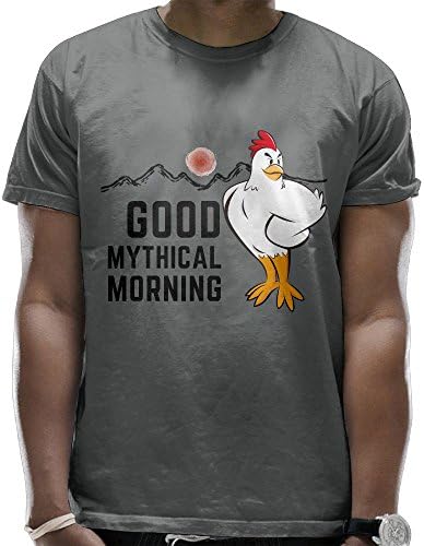 Unide Good Mythical Morning Turkey Mens Combed Cotton Short Sleeve T-Shirts Tees