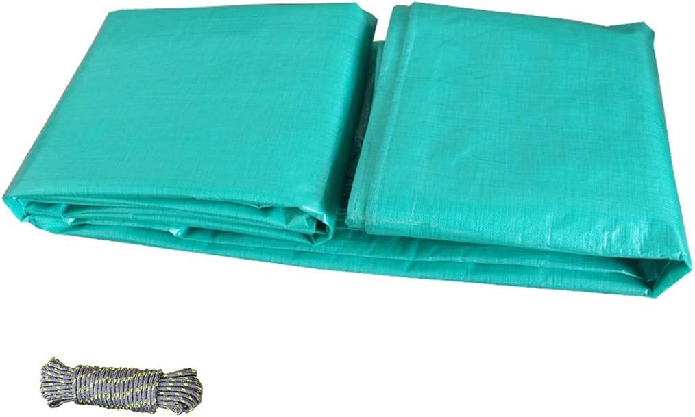 JLDNC Tarp Cover Waterproof,Green Outdoor Weave Poly Tarpaulin, 13 Mil Awning/car Reversible Tarp with Grommets,21x27Feet/7x9m