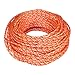 Dacron Polyester Pull Cord (#4) - SGT KNOTS - Solid Braid Rope - Small Engine Starter Rope - Replacement Cord Rope for Lawn Mowers, Leaf Blowers, Snowblowers, Generators, More (100 feet, Orange)