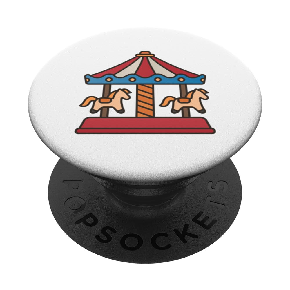 Really Like Carousels Carousel Carnival Amusement Park PopSockets Swappable PopGrip