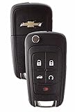 2010 10 Chevrolet Camaro Keyless Entry and Flip Key - 5 Button Models with Remote Start - Chevrolet Logo