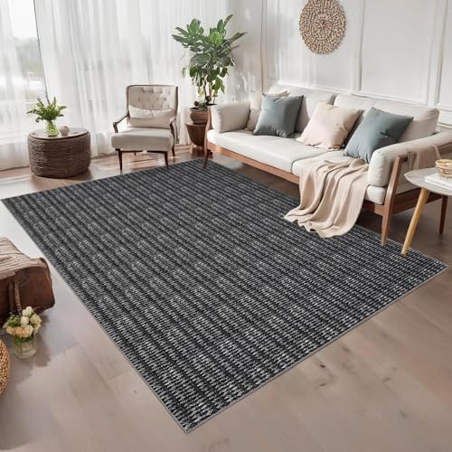 MilleLoom Living Room Area Rug 8x10 Area Rug Braid Print Indoor Carpet Low Pile…