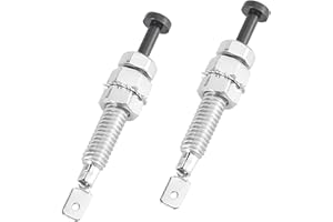 A ABSOPRO 2pcs Adjustable Door Pin Switch Car Auto Engine Trunk Bonnet Alarm Security Hood Screw Universal Item Replacement