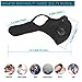 VTER Face Breathing Mask - With Valves & Extra 6 Carbon N99 Filters - Anti Air Pollution, Dust, Smoke, Pollen For Running, Cycling, Woodworking Outdoor Activities - Washable Face Mouth Cover Mask