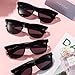 Frienda 60 Pairs Vintage Sunglasses Black Classic Sunglasses Plastic Retro Style Eyewear for Party Accessories Women and Men Favors