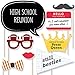 Big Dot of Happiness School Reunion Photo Booth Props Kit - 20 Premium Cardstock Party Accessories, Class Memory Picture Props with Sticks