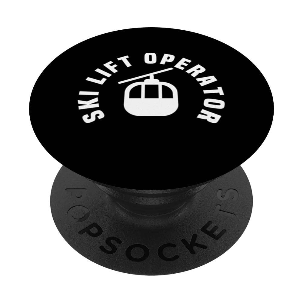 Ski Lift Operator Pocket Design Chairlift Mountain Resort PopSockets Swappable PopGrip