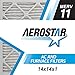 Aerostar 14x14x1 MERV 11 - 6 Count - Pleated HVAC, Furnace & Air Conditioner Filters - Removes Dust, Cold & Flu Germs, Lint, Mold, Pet Dander, Allergy-Causing Pollen, Smog & Smoke