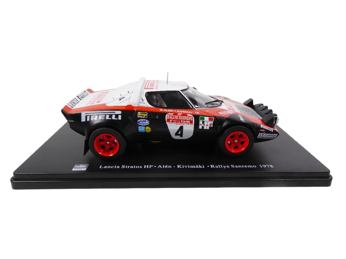 OPO 10 - Miniature car reproduced in 1/24 scale compatible for LANCIA STRATOS HF Rallye Sanremo 1978 - RVQ26