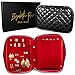 Travel Jewelry Organizer - Quilted Vegan Leather Jewelry Case - Jewelry Portfolio - Elegant Lightweight Jewelry Storage Pouch - Jewelry Travel Case - Travel Jewelry Box - Gift Box Included