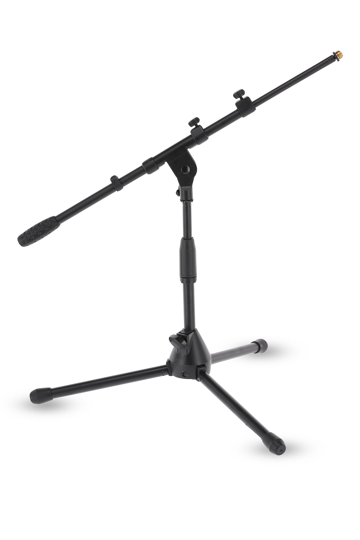GEWA 900611 small microphone stand MS-20TB - Black - For Bass Drum/HiHat - Height adjustable 43-65cm - Boom 50-90cm - Cast base - 2.4 kg