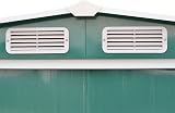 NC 8x6ft Green Metal Garden Shed Apex Roof Tool Storage House with Door on 8ft view 8