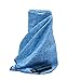 MICRO-MIRACLE XXL Travel Towel - 2 Quick Dry and Extra Soft Microfiber Towels, Lightweight and Compact for Gym, Swim Practice, Travel, Backpacking, Camping, RV, Beach, Camping (Light Blue)