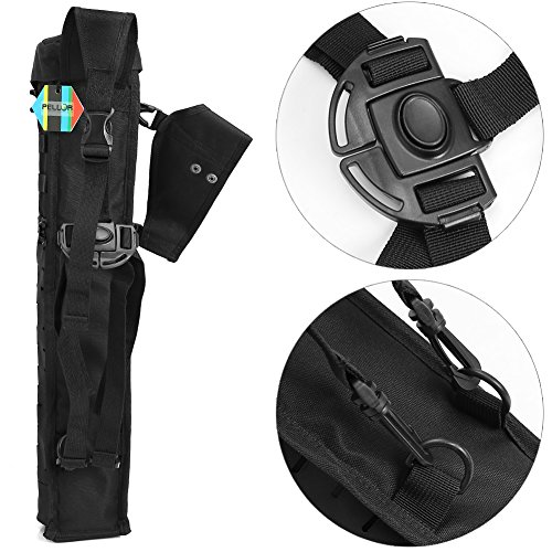 image for Pellor Arrow Quiver Black Multi-Function Hunting Back Archery Quiver w