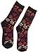 Bamboo Blend Women's Crew Socks (3 Pair) Autumn Fall Leaves One Size