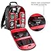 Neewer Pro Camera Case Waterproof Shockproof 12.2x5.5x14.6 inches/31x14x37 Centimeters Camera Backpack Bag with Tripod Holder for SLR,DSLR,Mirrorless Camera, Flash and Other Accessories(Red Interior)