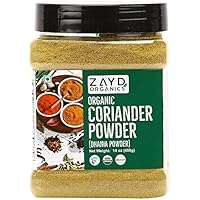 Zayd Organics Coriander Powder, Dhania Ground, USDA Organic, 14oz (400g)