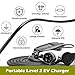 DUOSIDA Level 2 EVSE Portable Electric Vehicle Charger (240V, 16A) - Faster Charging Speeds