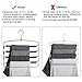 DOIOWN Pants Hangers Slacks Hangers Space Saving Non Slip Stainless Steel Clothes Hangers Closet Organizer for Pants Jeans Trousers Scarf (2-Pack, Large size17.1''High x 15.9''Width)
