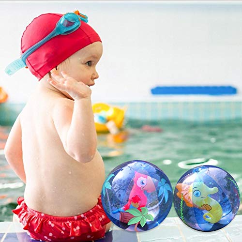 Luerme Bestway Inflatable Beach Ball Built-in Animal Lawn Toy Ball Playful Water Children Adult Play Water Polo Pool Party Balls for Kids Water Fun Play in Summer
