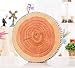 JustNile Tree Ring Soft Decorative Throw Pillow; Sturdy Foam Sleeping Cushion for Bed, Sofa, Home & Travel; Creative, Real Looking Natural Design Made for Superior Comfort as Rustic Cabin Décor