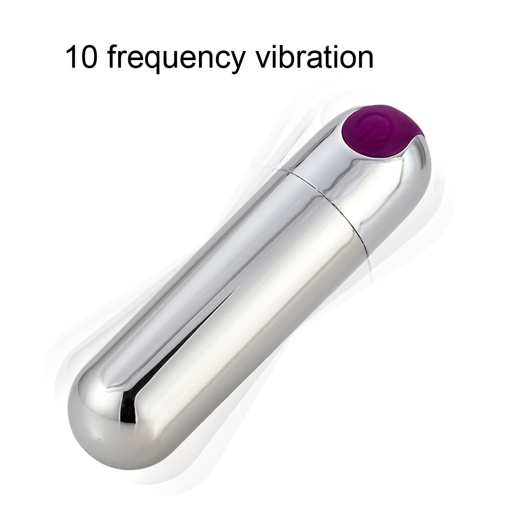 Portable Waterproof Rechargeable 10 Speed Mini Bullet Vibrator Clitoris Vagina Stimulator Wand Massager Adult Sex Toys for Women
