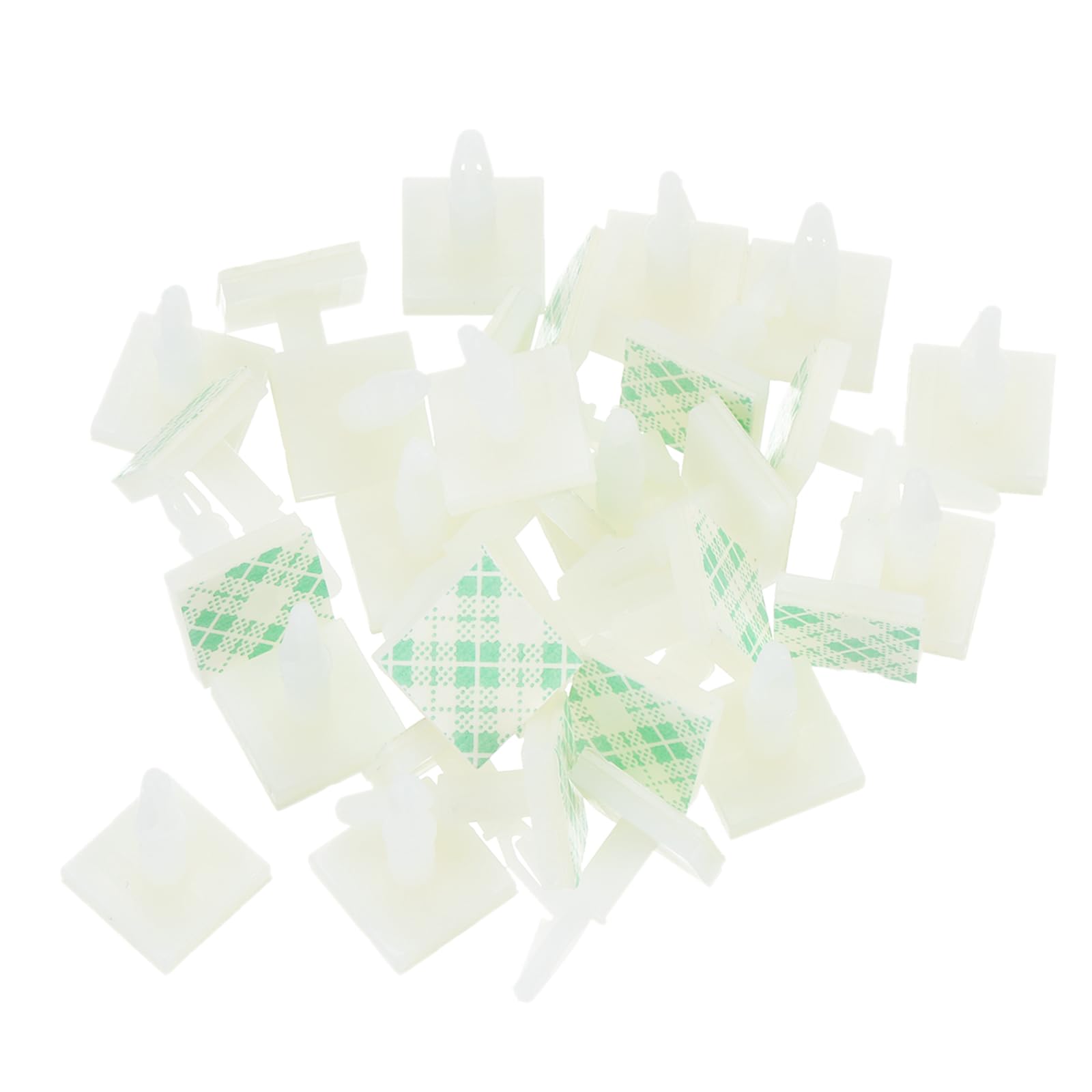 Photo 1 of MECCANIXITY 55 Pcs Adhesive PCB Spacer, Sticky Nylon Insulated Standoffs for PCB Board, Supporting Height 0.37", Fits PCB Hole Dia 3mm to 3.2mm, White