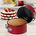 MaMix Mini Springform Pans Set, 4 inch, Mini Cake Pan, Mini Cheesecake Pan with Removable Bottom,Nonstick Bakeware,Set of 3