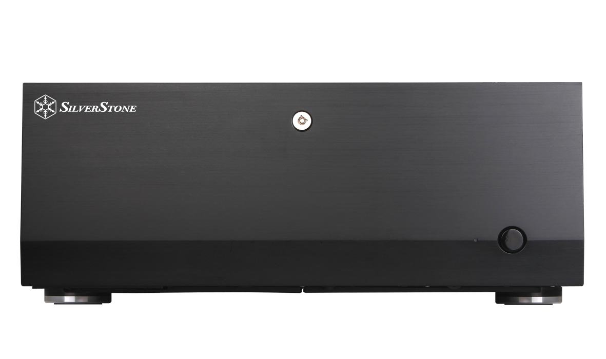 SilverStone Technology GD07B Home Theater Computer Case with Lockable Aluminum Front Panel for E-ATX/ATX/Micro-ATX Motherboards GD07B-x