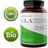 Conjugated Linoleic Acid - Best CLA Weight Loss Complex - Natural way to Lose + Suppress Appetite + Boost Energy + Metabolism â€“ Pure Safflower Oil Fat Burner Pills for Men + Women â€“ Opti Naturals