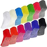 Geyoga 13 Pairs Non Skid Sticky Grippers Socks