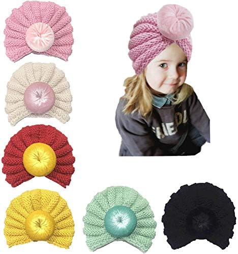 Newborn Baby Girls Cotton Cloth Turban Toddler Rabbit Ear Hospital Hat Kids Cool Head Cap Set