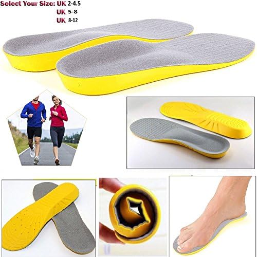 Unisex Men Women Breathable Shoes Orthotic Arch Support Orthopaedic Memory Foam Shoe Pads Trainer Foot Feet Comfor Hheel Insoles