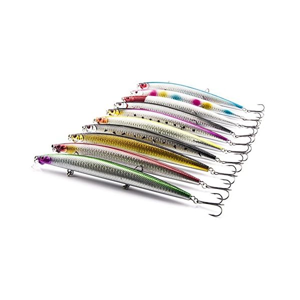 HappyFishing-10pcslot-Large-Plastic-Minnow-Sea-Fishing-Lures-Bass-CrankBait-Tackle-with-3-Hooks-71inch-091oz