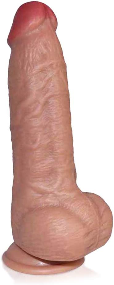 Winzfred Ultra-Soft Dilo for Beginners with Flared Base and Curved Shaft for Hands-Free Play