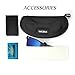 WELUK Polarized Clip On Flip Ups Sunglasses Wayfarer Style TR90 Frame UV400 Driving (Dark Blue, 60)
