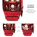 Super Rigid 2-in-1 Christmas Bauble Storage Box & Xmas Decoration Container - Easy Access Removable Trays, Keeps 73 Baubles & Ornament - Adjustable Extent Area for Figurines and Pockets for Decoration
