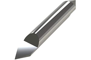 Micro 100 RSC-250-2 Engraving Cutter - Tipped Off - Double Ended, 60° Included Angle, 1/4" Shank Dia, .004" Offset, 3/8" Split Length, 2-1/2" OAL, Uncoated