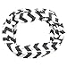 Women's Chevron Patterned Infinity Scarf with Zipper Pocket (Gray)