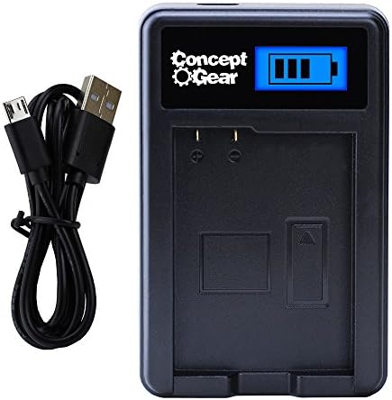 Concept Gear - MH-18 Single Battery Charger for EN-EL3 charges Nikon D90, D80, D70, D50, D300, D200 DSLR Camera
