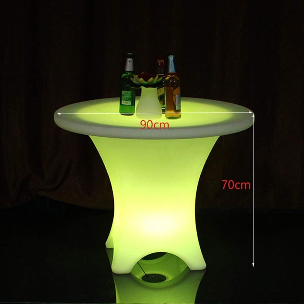 led cube table