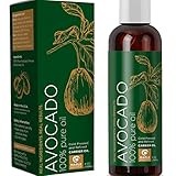 100% Pure Avocado Oil - Deep Tissue Moisturizer for Hair, Face & Skin - Rich in Retinol & Vitamin E to Reduce Wrinkles - Supports Skin Rejuvenation & Hair Growth - 4 Oz - USA Made By Maple Holistics