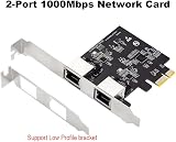 Gathukila Dual Gigabit Ethernet Controller Card RTL8111H Chipset PCIe 2 Port LAN view 3