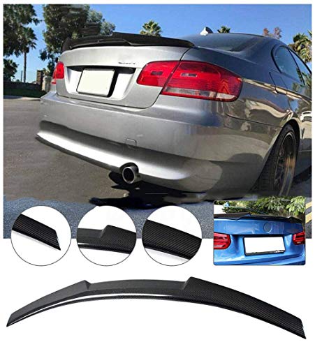 NO7RUBAN Rear Spoiler Fits for 2008-2012 BMW E90 M3 Sedan & 2006-2011 E90 3 Series Sedan Carbon Fiber Style Trunk Spoiler Wing M4 Type - Thumbnail 5