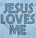 Brisco Brands Jesus Loves Me Retro Christian Baby Romper Boys or Girls Light Blue 6 Months