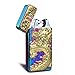 Kivors USB Rechargeable Windproof Flameless Electronic Plasma Pulse Double Arc Lighter Chinese Dragon Loong Lighter (Rainbow)